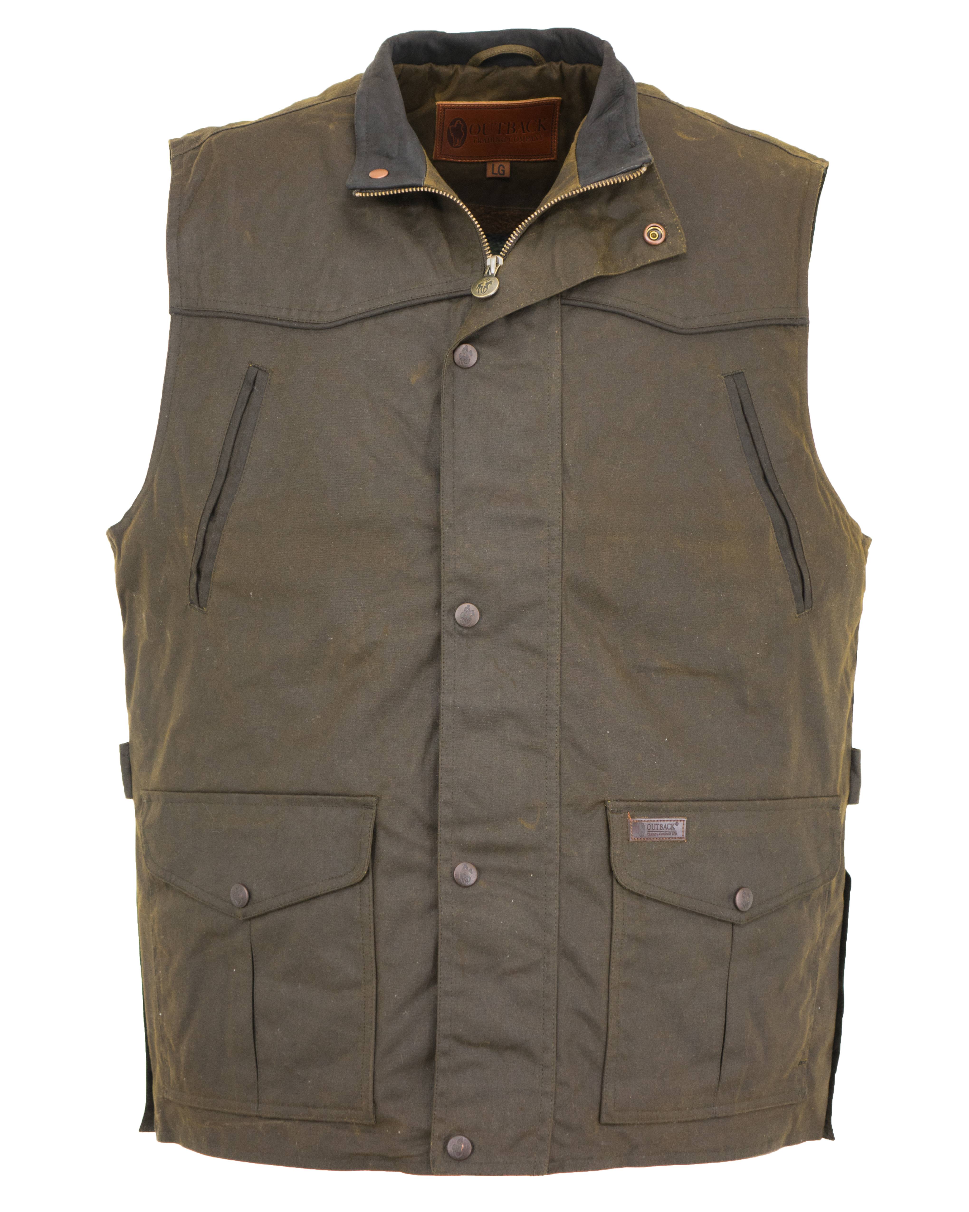 Outback Trading Oilskin Magnum Vest-  Mens