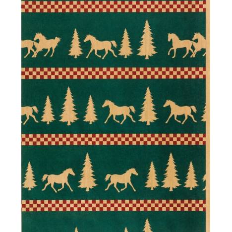 Horseshoe Gift Packaging Forest Frolic Holiday Horse Wrapping Paper