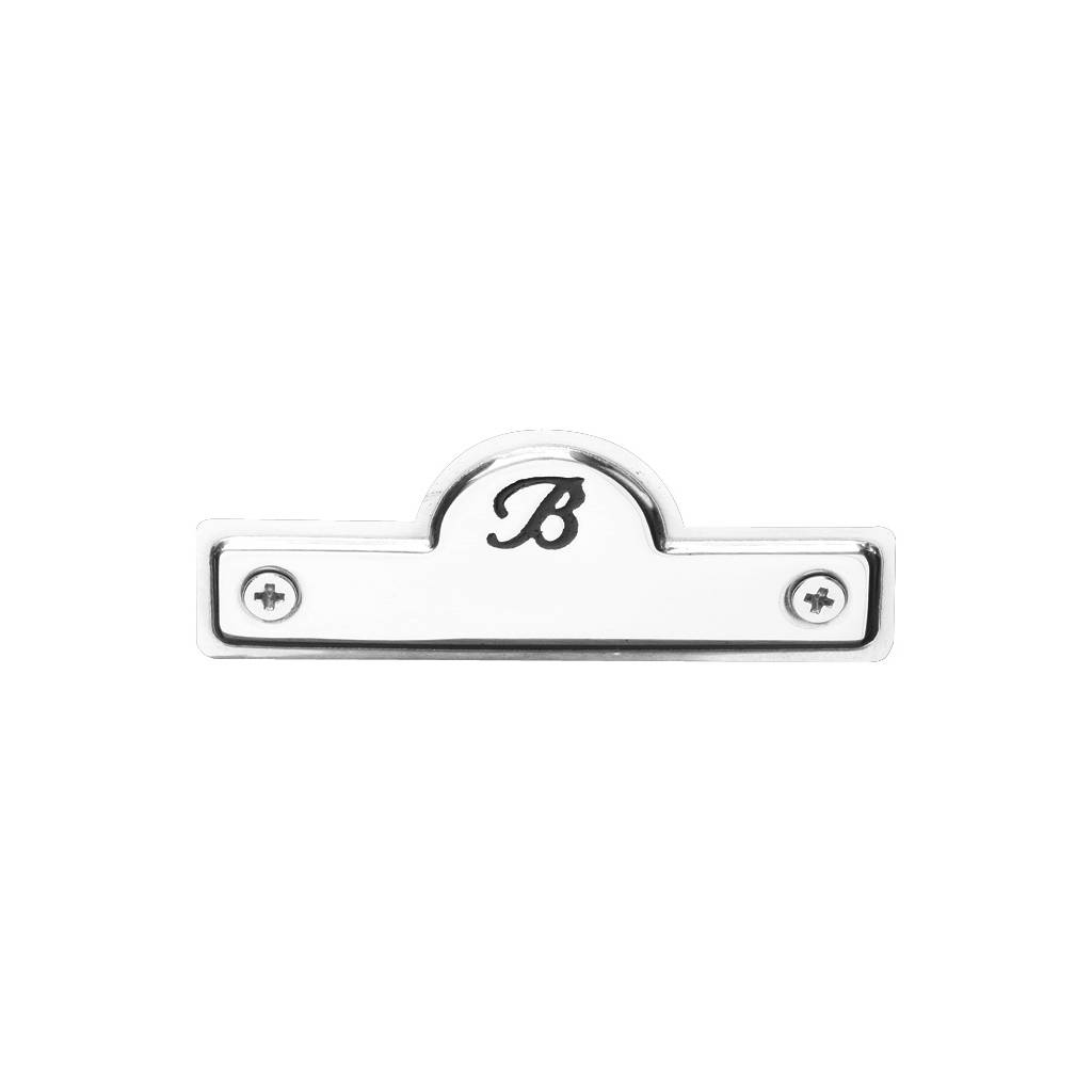 Bates Name Plate Silver One Size