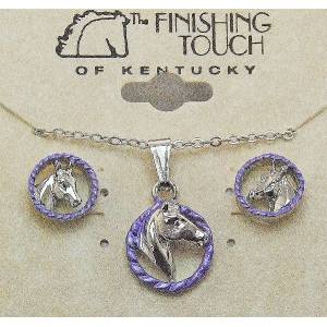 Finishing Touch 2-Tone Horse Head In Rope Gift Set