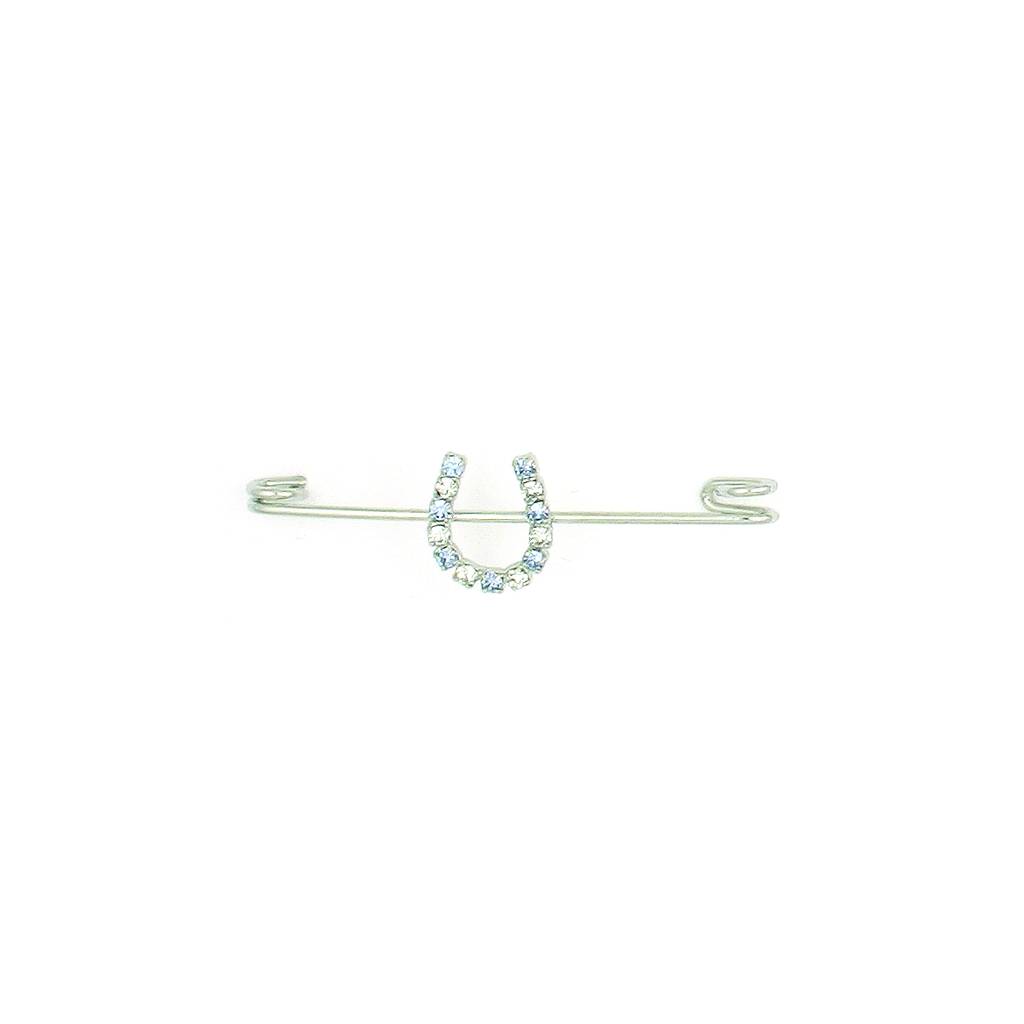 Finishing Touch Crystal Rondelle Stock Pin - Light Sapphire