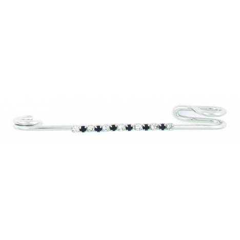 Finishing Touch Crystal Strip Stock Pin - Jet Black