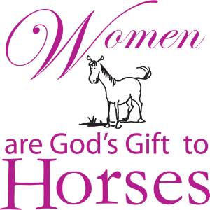 Sound Equine Ladies Tee Shirt Gods Gift To Horses