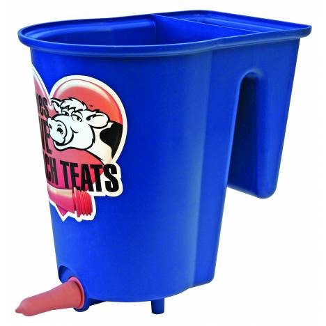 Peach Teat Single Calf Bucket Feeder