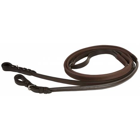 Da Vinci Flat Rubber Covered Reins with Buckle Ends