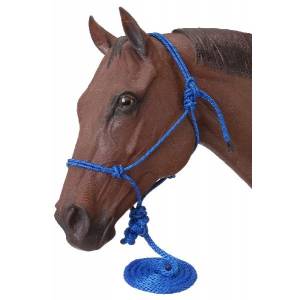 Tough-1 Poly Rope Tied Halter with  Lead - 6 Pack
