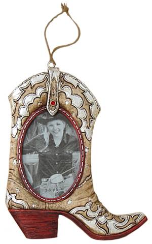 Gift Corral Cowboy Boot Frame Ornament