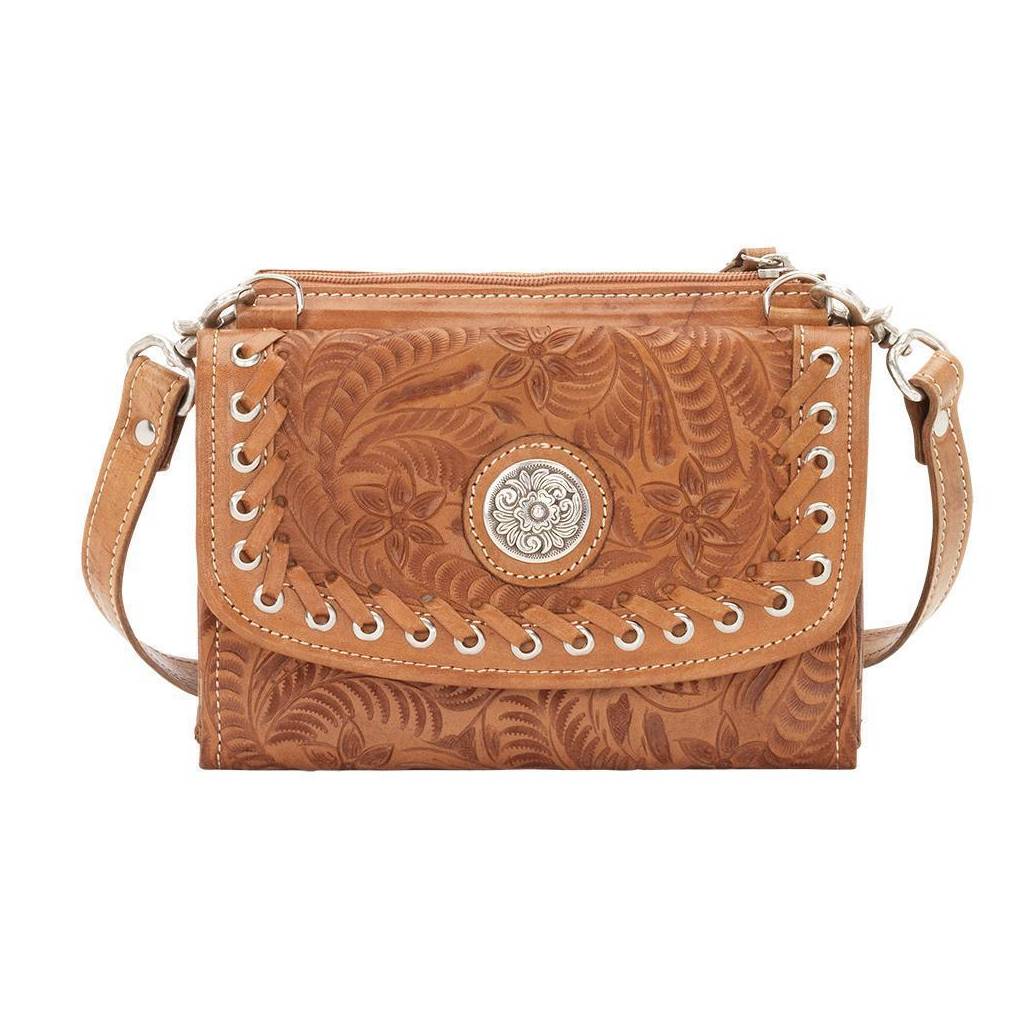 American West Harvest Moon Crossbody Handbag/Wallet Combo