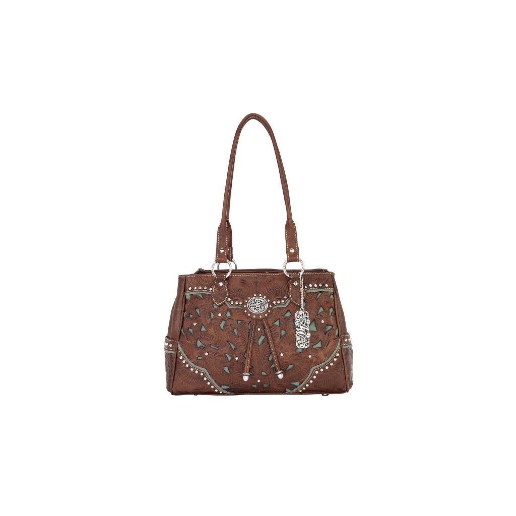 American West Lady Lace Organizer Tote Handbag