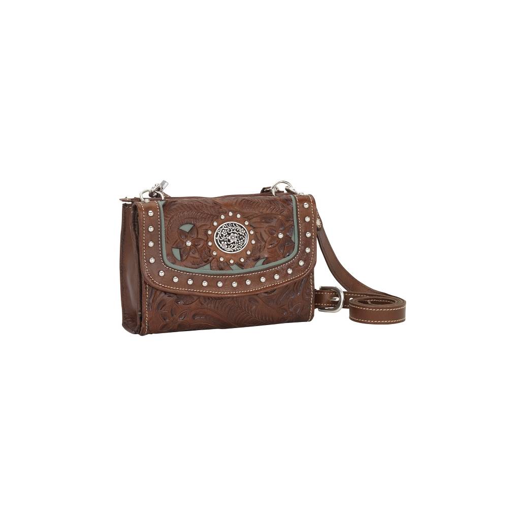 American West Texas Two Step Handbag/Wallet Combo