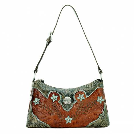 American West Desert Wildflower Zip-Top Shoulder Bag