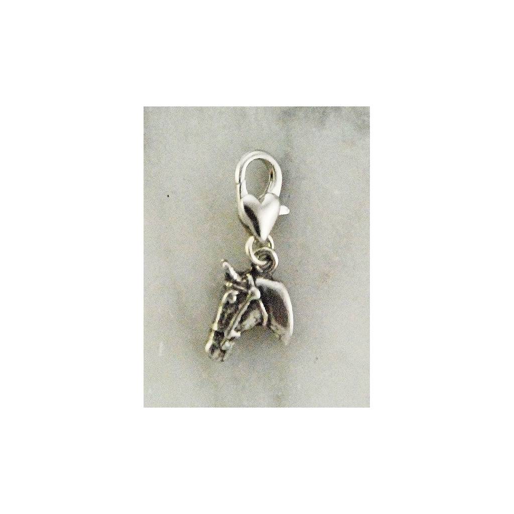 Barbary 3-D Horse Head Charm