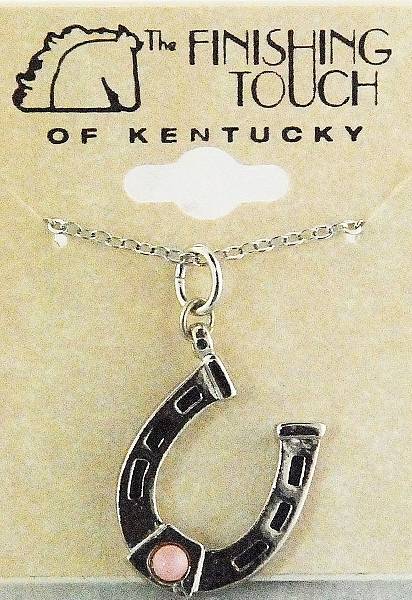 5-548778 Finishing Touch Horseshoe with  3 mm Stone Necklac sku 5-548778