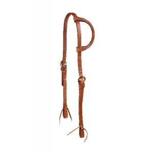 Tory Leather One Ear Single Ply Headstall - Tie Ends
