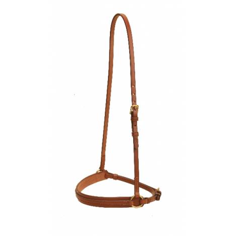Tory Leather 1" Creased Caveson - Overlay Noseband & Brass Hardware