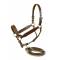 Tory Leather Congress Style Show Halter w/matching Lead