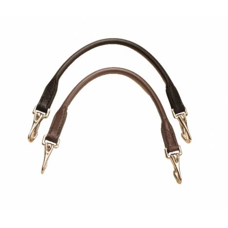 Tory Leather Rolled Grab Strap With Snaps