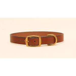 Tory Leather Wide Leather Dog Collar