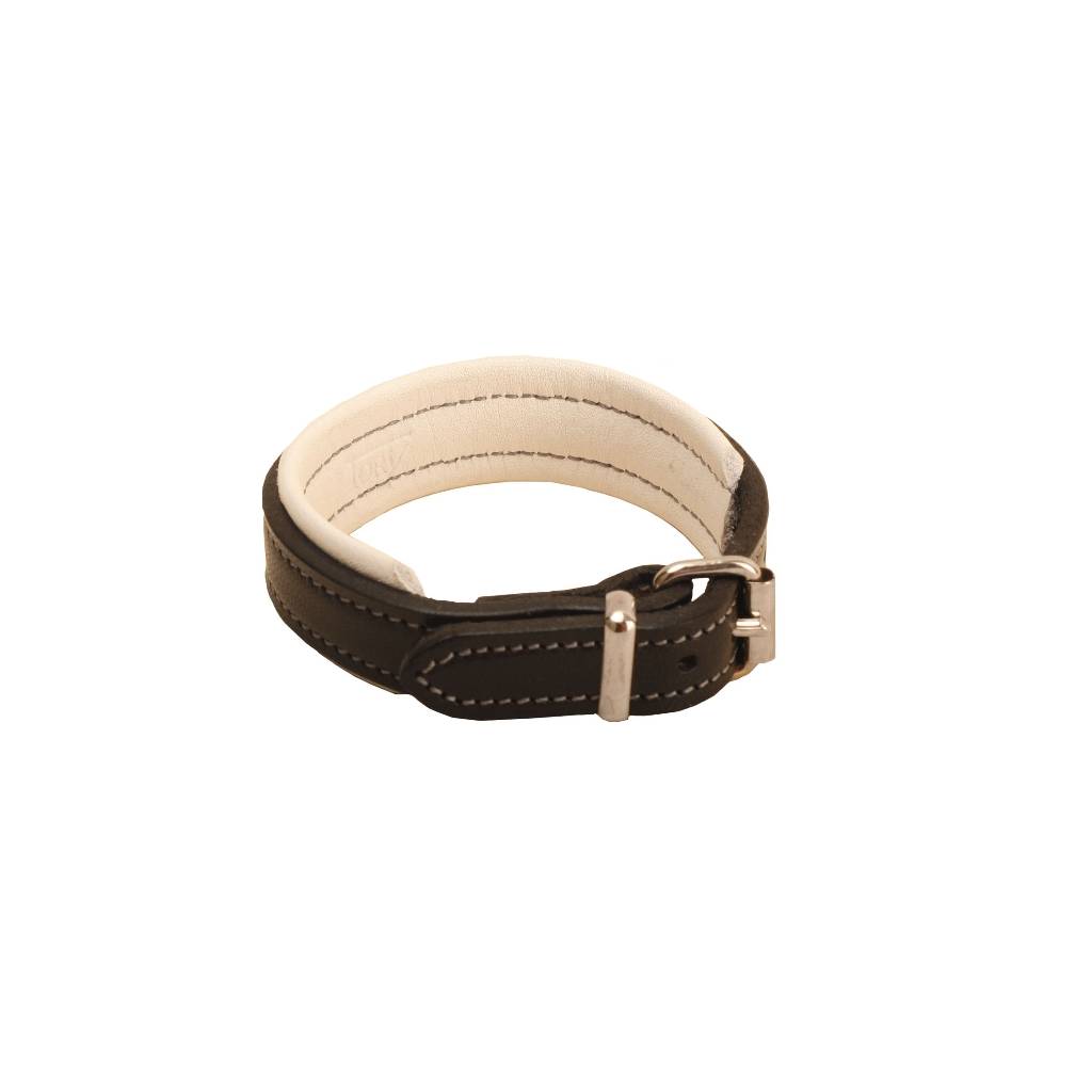 Tory Leather 1/2" Padded Leather Bracelet with Nickel Buckle