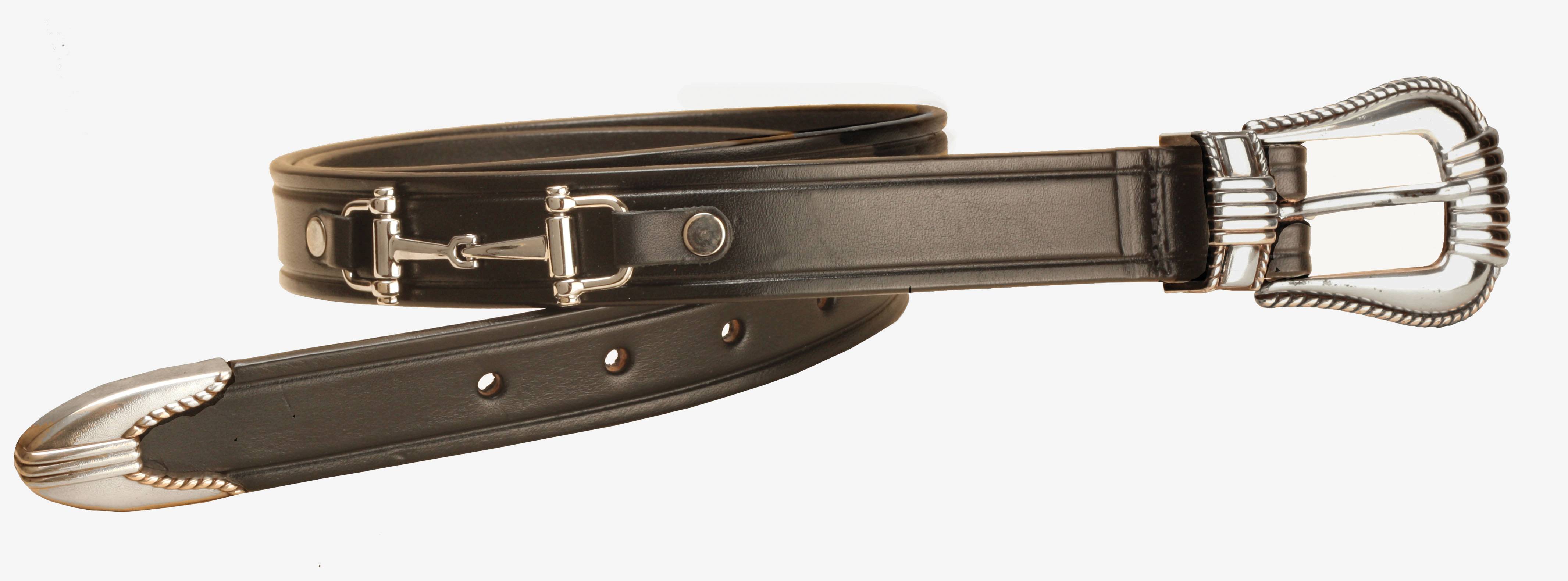 Tory Leather Silver Snaffle Bits Belt & | EquestrianCollections