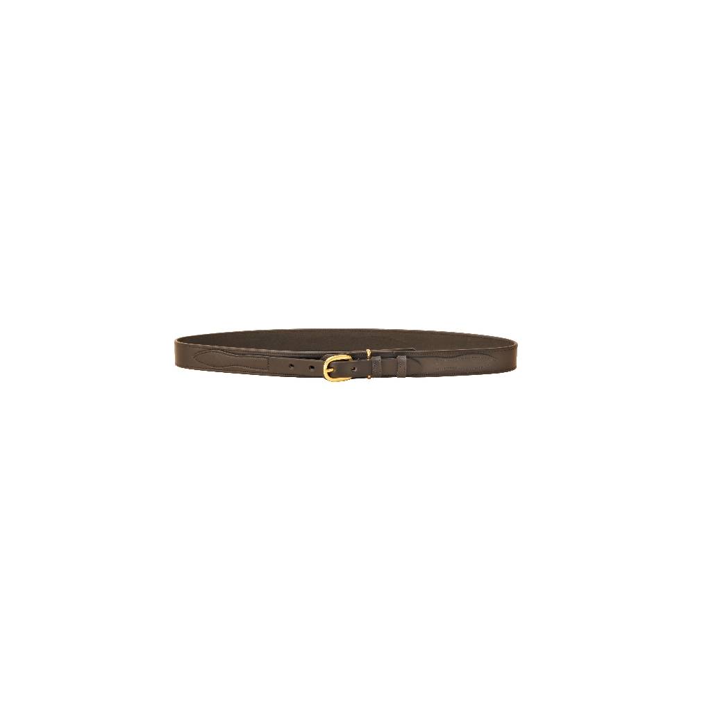 Tory Leather 1 1/4" Ranger Belt with Brass Buckle