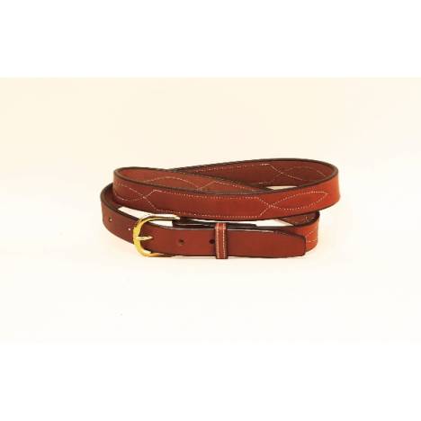 Tory Leather 1" Belt with Stitched Pattern