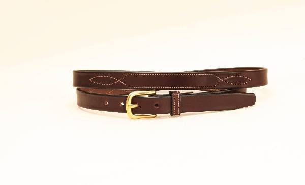 TORY LEATHER 3/4 Belt with Stitched | EquestrianCollections