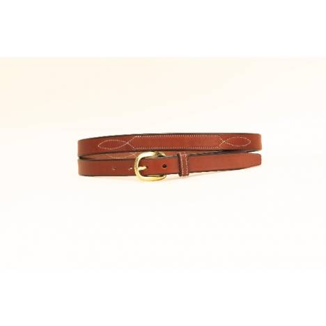 Tory Leather 3/4" Belt with Stitched Pattern