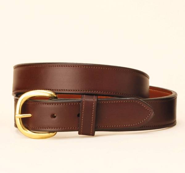 TORY LEATHER 1 1/4 Double & Stitched Belt | EquestrianCollections