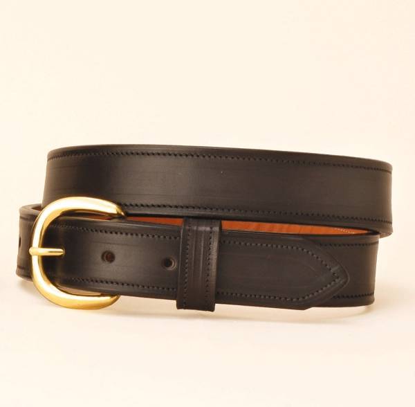 TORY LEATHER 1 1/4 Double & Stitched Belt | EquestrianCollections