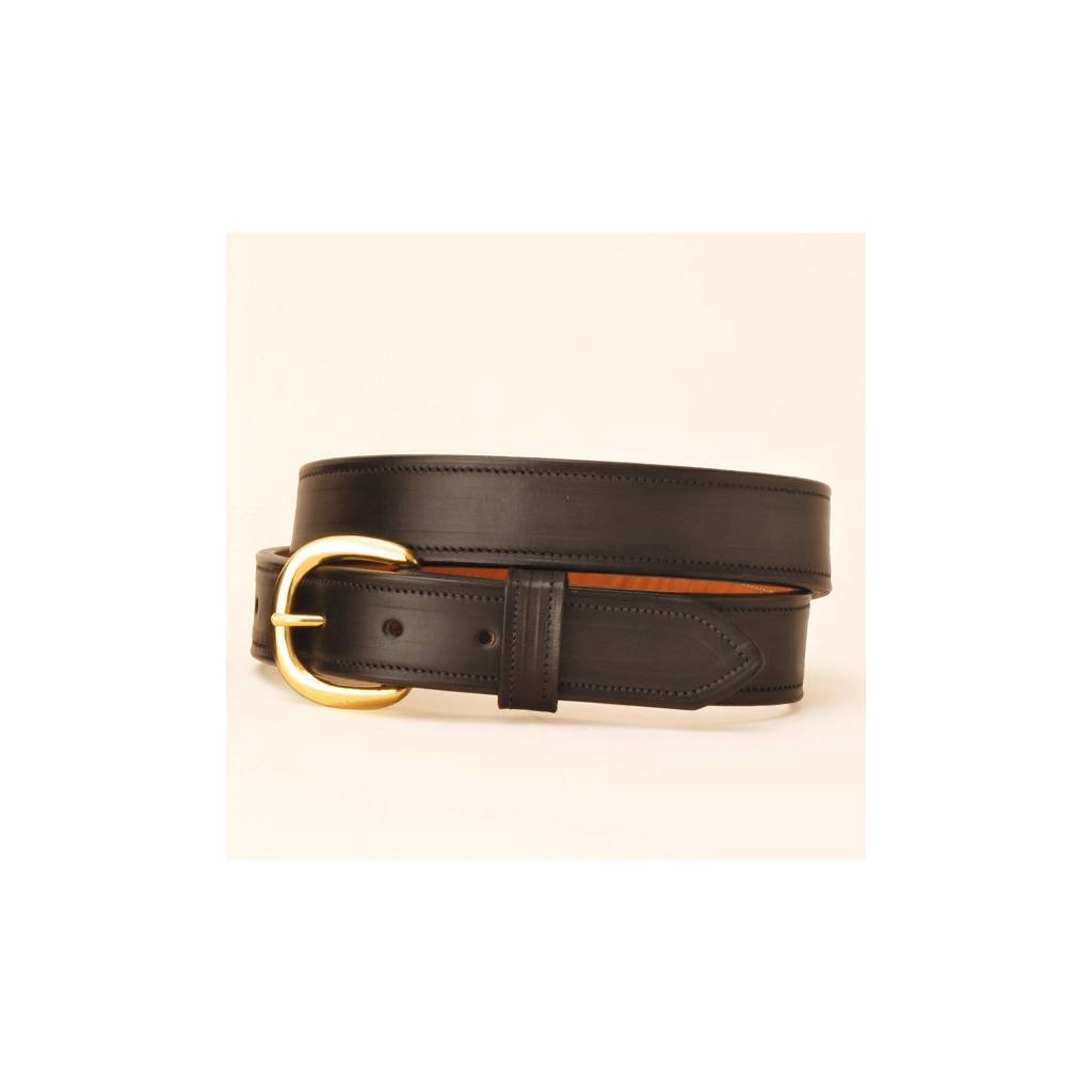 Tory Leather 1-1/4" Double & Stitched Belt