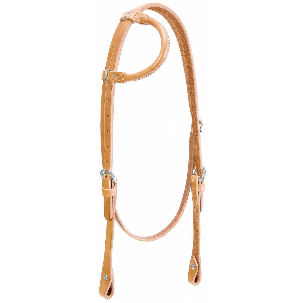 Weaver Horizons Rolled Sliding Ear Headstall