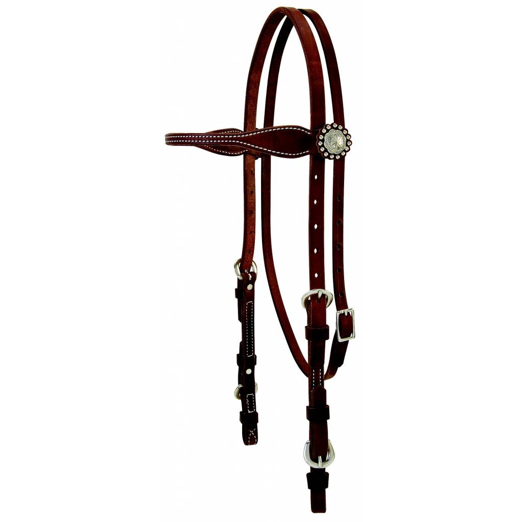 Weaver Leather Protack Oiled Browband Headstall