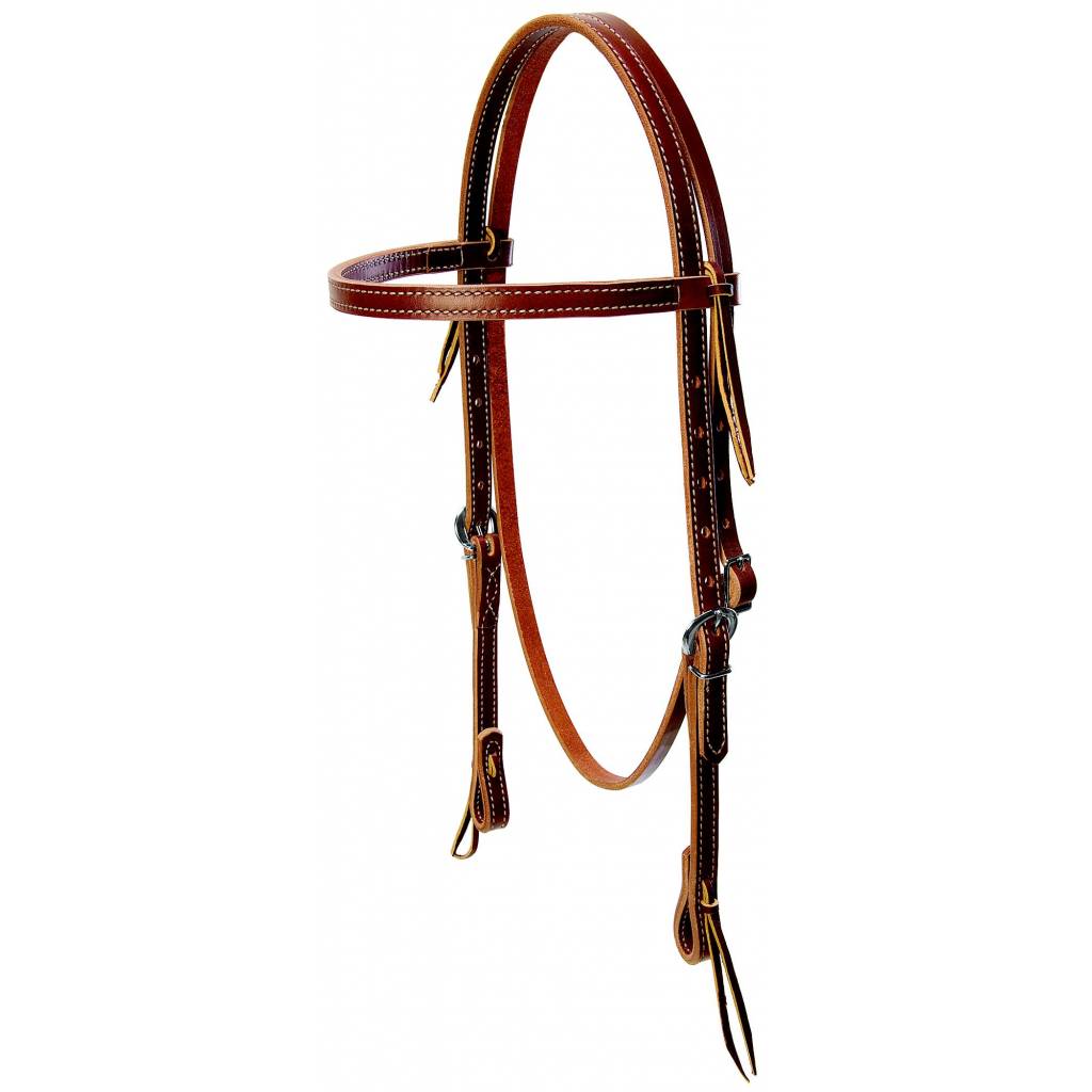 Weaver Deluxe Latigo Leather Browband Headstall