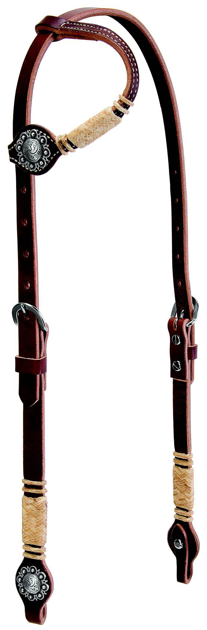 Weaver Leather Flat Sliding Ear Headstall With Accents