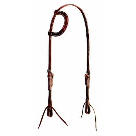 Weaver Latigo Leather Flat Sliding Ear Headstall