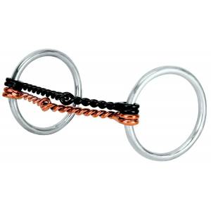 Weaver Leather Offset O Ring Snaffle With  Twisted Mouth