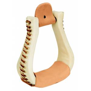Weaver Rawhide Covered Bell Stirrups
