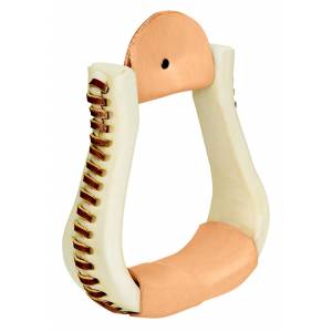 Weaver Rawhide Covered Bell Stirrups