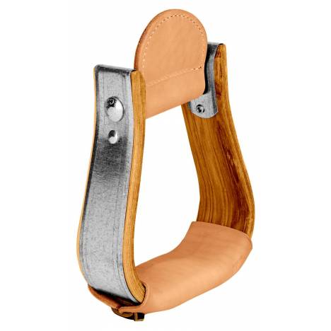 Weaver Leather Wooden Visalia Stirrup With Leather Treads