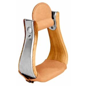 Weaver Leather Wooden Bell Stirrup With Leather Treads