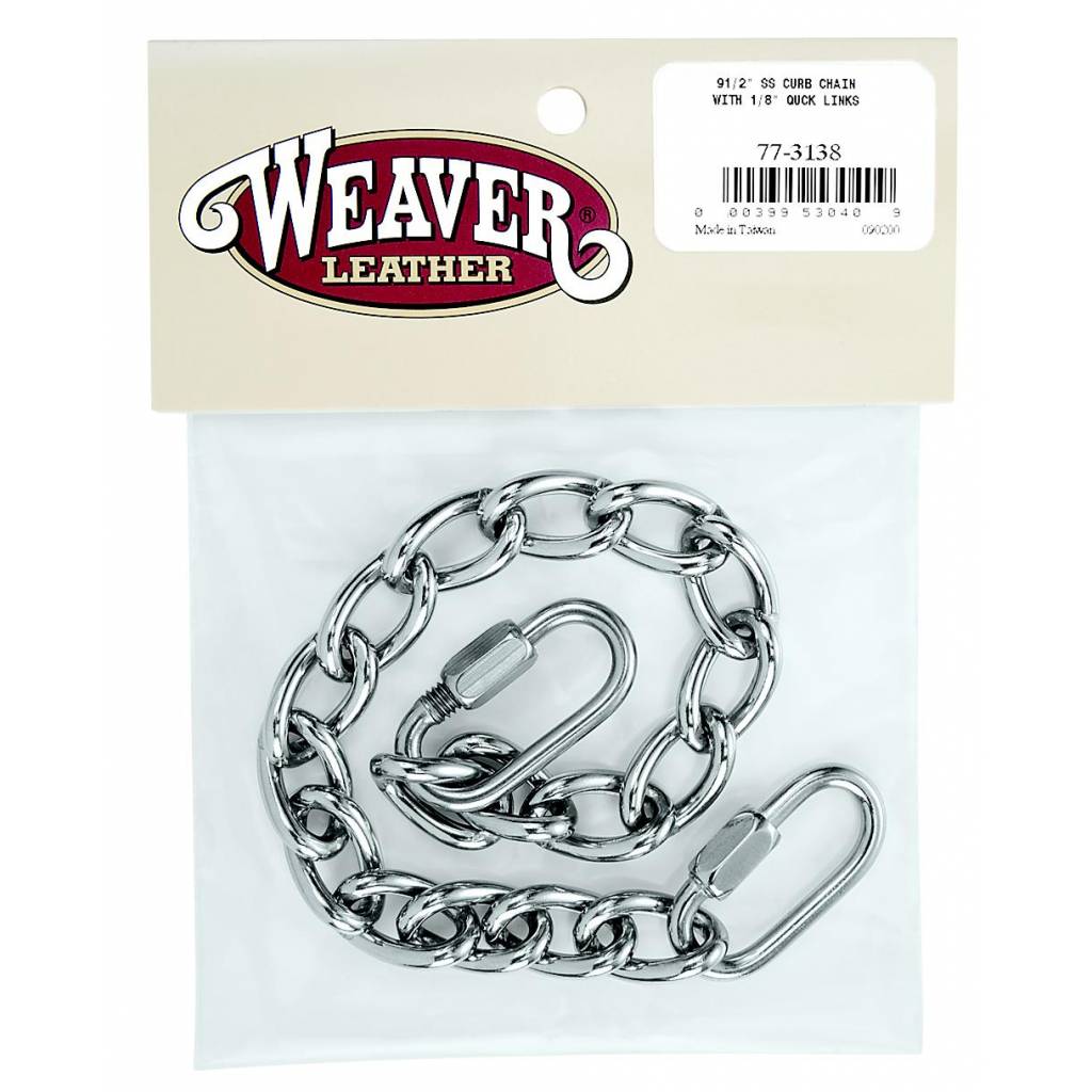 Weaver Leather Curb Chain With Quick Links