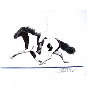 Flugar, Icelandic Horse Art Print by Jan Kunster