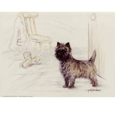 5-582080 Cairn Terrier By: Gill Evans, Matted sku 5-582080