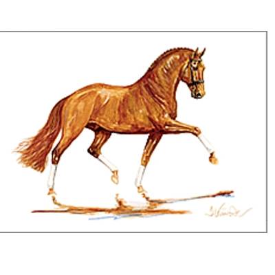 Jan Kunster Horse Prints - Indian Summer 2 (Dressage) Matted