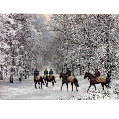 5-582104 Horse Racing - All is Calm Blank Greeting Cards -  sku 5-582104