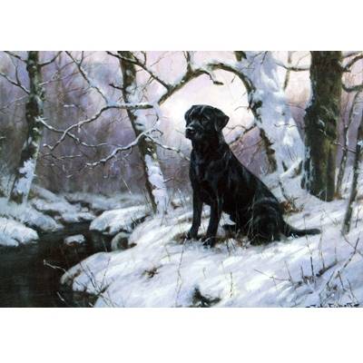 By the Stream (Labrador Retriever) Blank Greeting Cards - 6 Pack