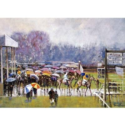 Cottenham in the Rain Blank Greeting Cards - 6 Pack