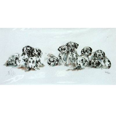 5-582302 Dalmatian Puppies By: Nikki, Matted sku 5-582302