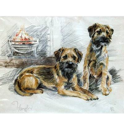 5-582306 Border Terriers By: David Thompson sku 5-582306